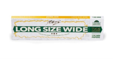 PURIZE® Unbleached Long Size Wide 130mm Zigarettenpapier, 40er Box